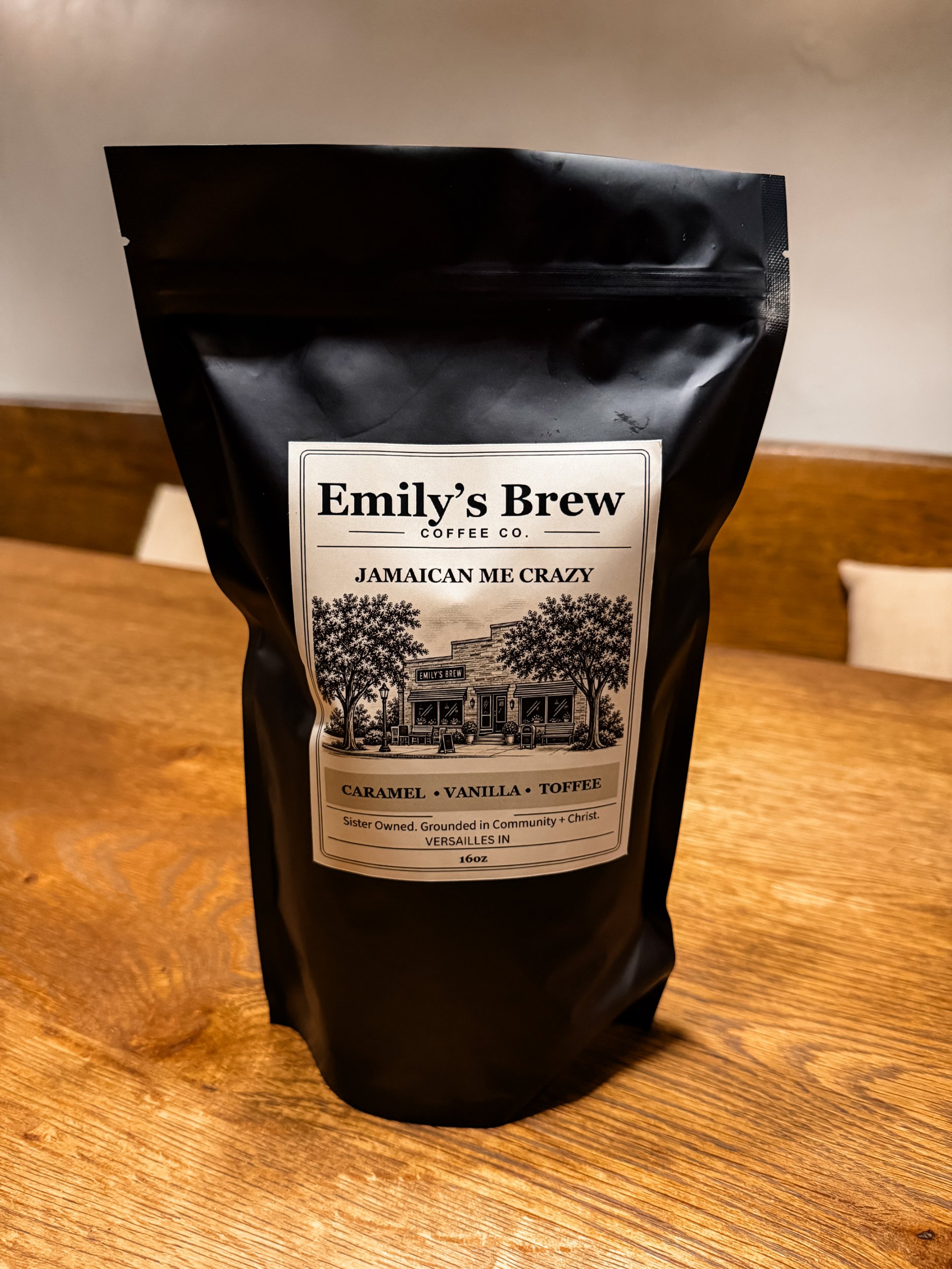 Jamaican Me Crazy flavored coffee bag, 16 oz